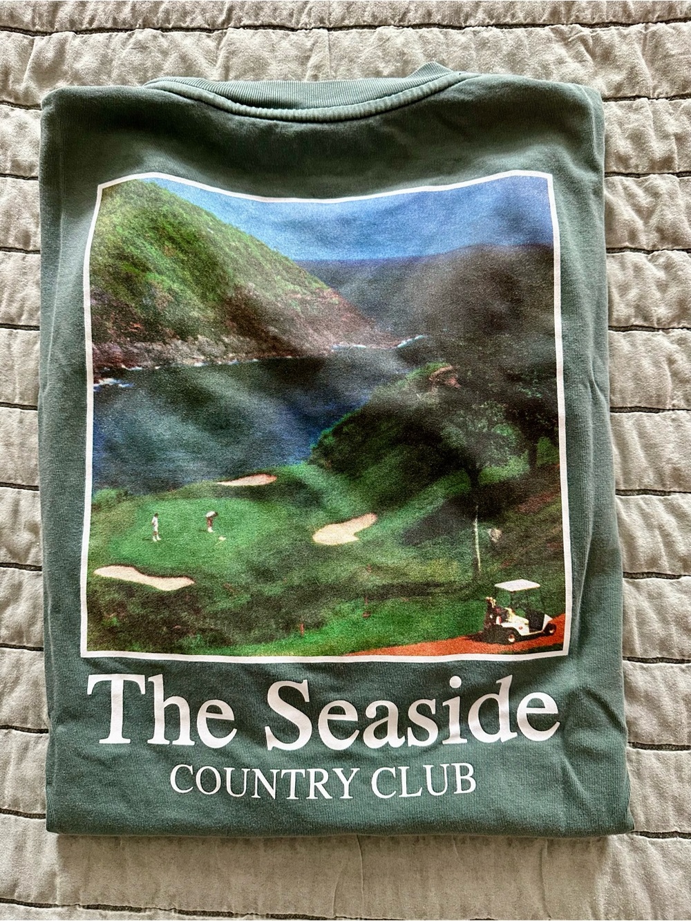 The Seaside Country Club Men’s Oversized Graphic Tee - Size Large / Green